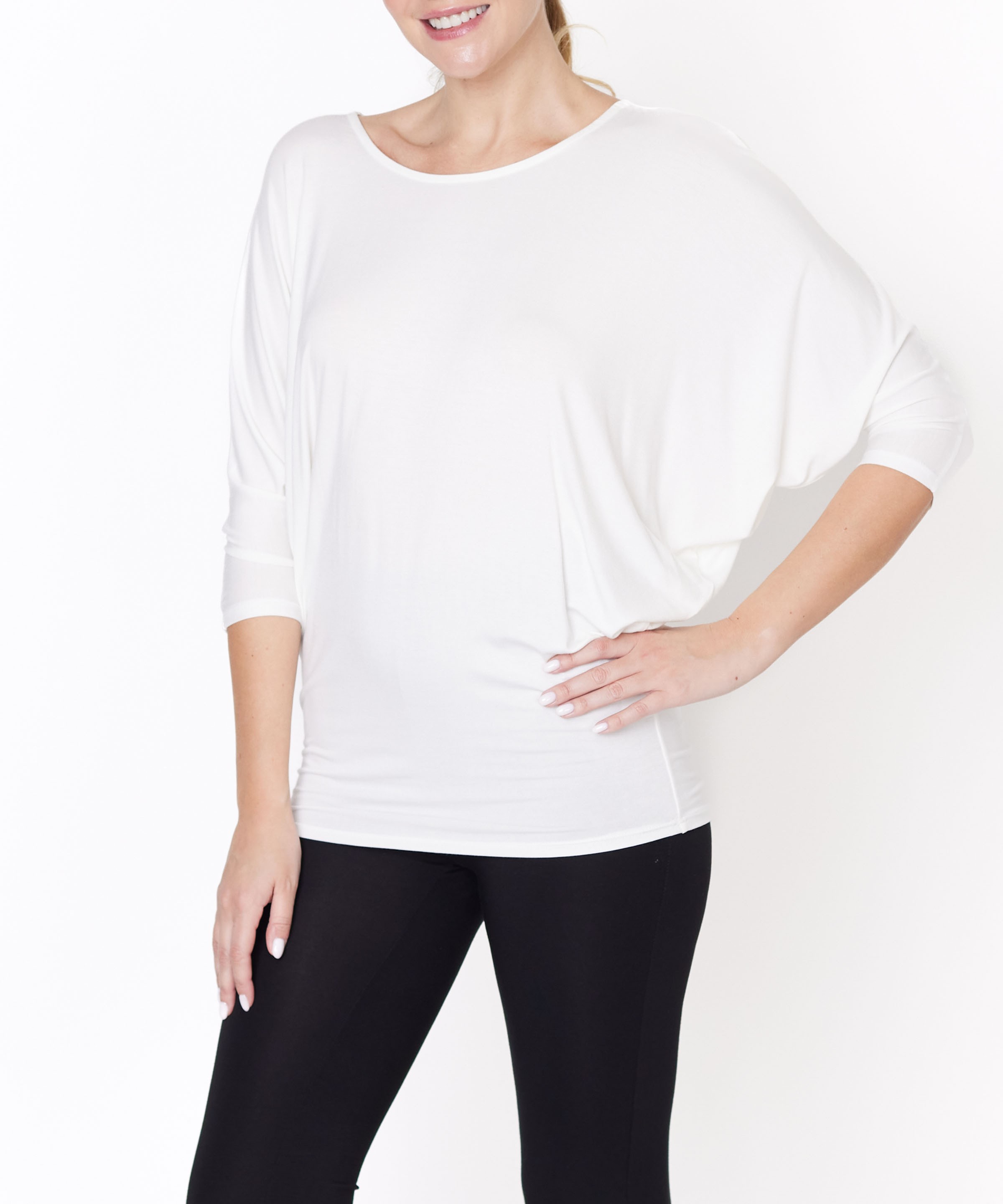 BAMBOO SIDE DRAPE DOLMAN 